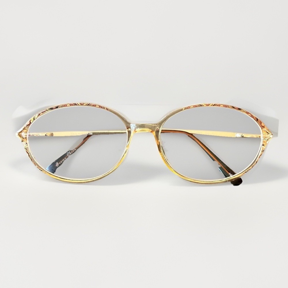 Gloria Vanderbilt 750 Eyeglasses Oval 140 Zyloware Women Gold Geometric